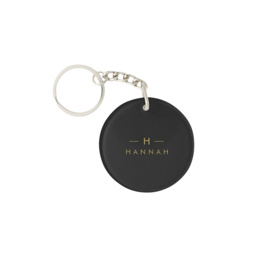 Personalized Leather Keychain
