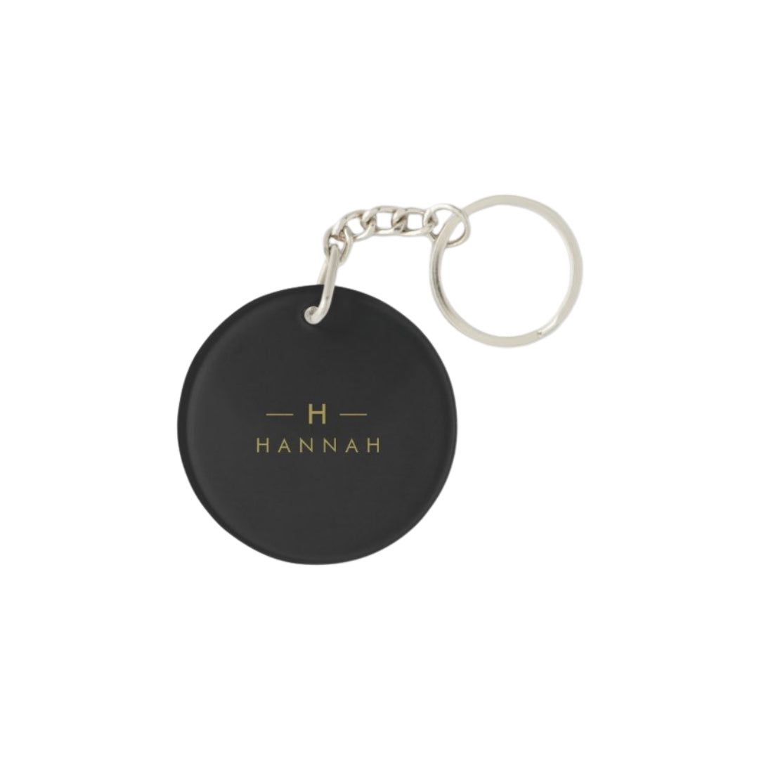 Personalized Leather Keychain