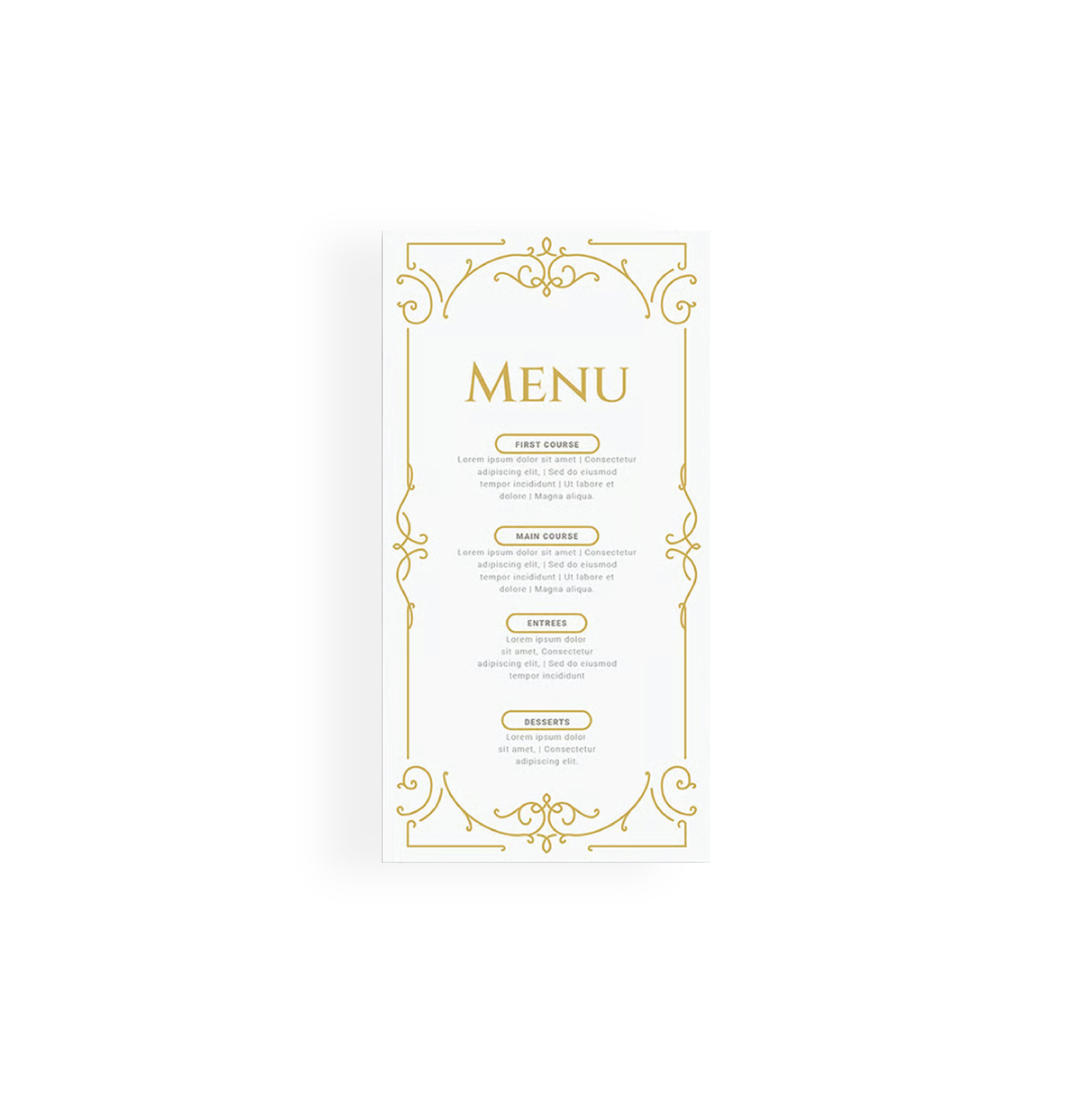 Menu Cards